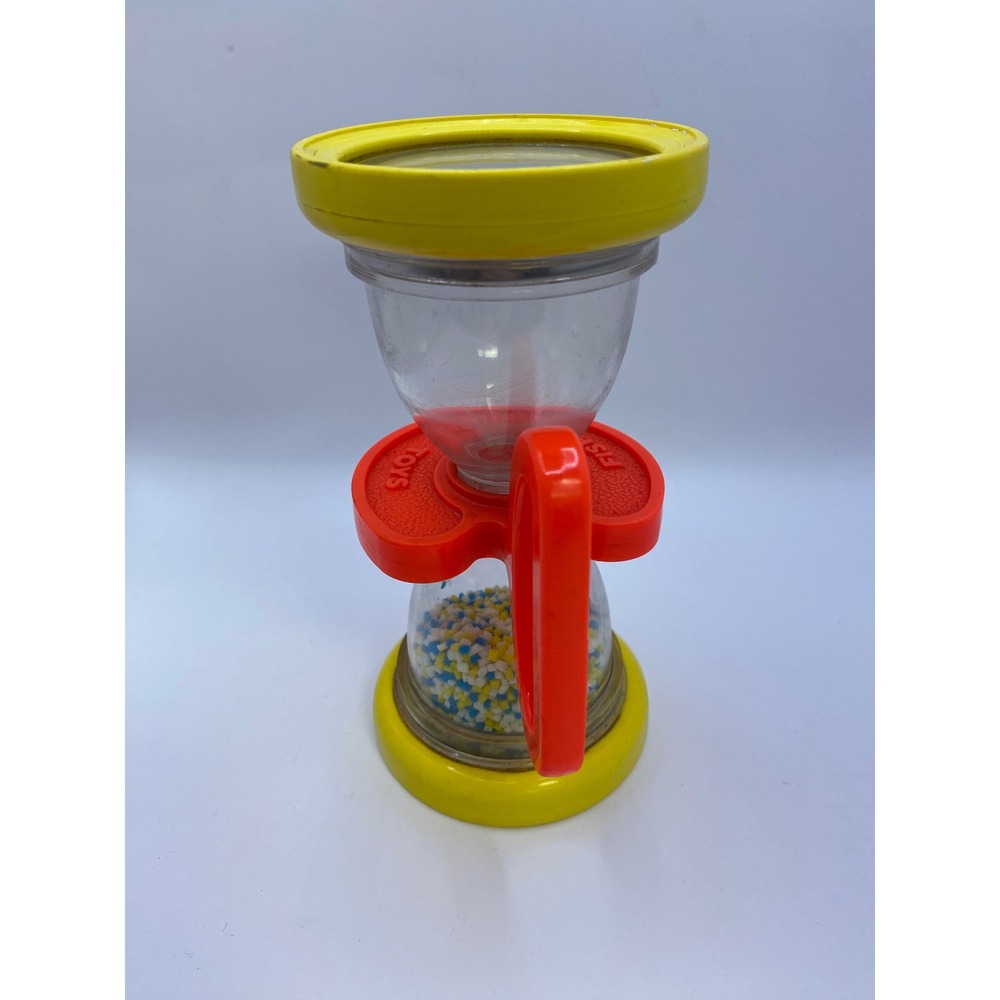 Fisher Price Vintage Shake n Roll Baby Rattle Hourglass Toy 1970's - Picture 6 of 13